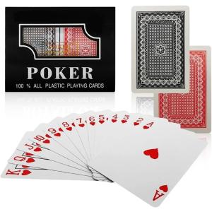 トランプ プラスチック2個セット防水 かっこいい ポーカー イベント