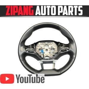 プジョー308 T9WHN02用 純正 ステアリング ブラック＆レッドステッチ