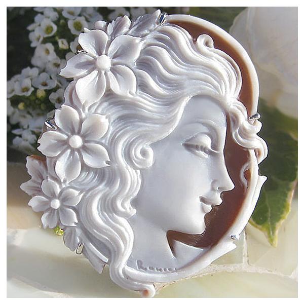 CAMEO（カメオ） Giovanni Romano作 サードニクスシェル SILVER