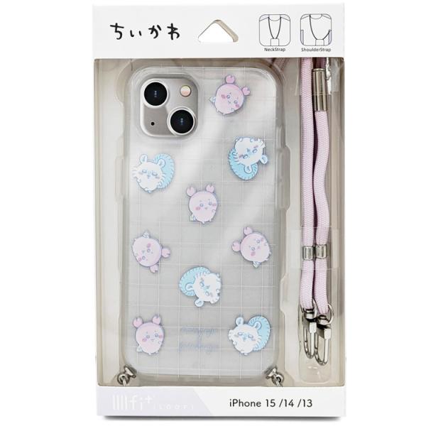 ちいかわ IIIIfit Loop iPhone15/14/13対応ケース 総柄 558264 カニ