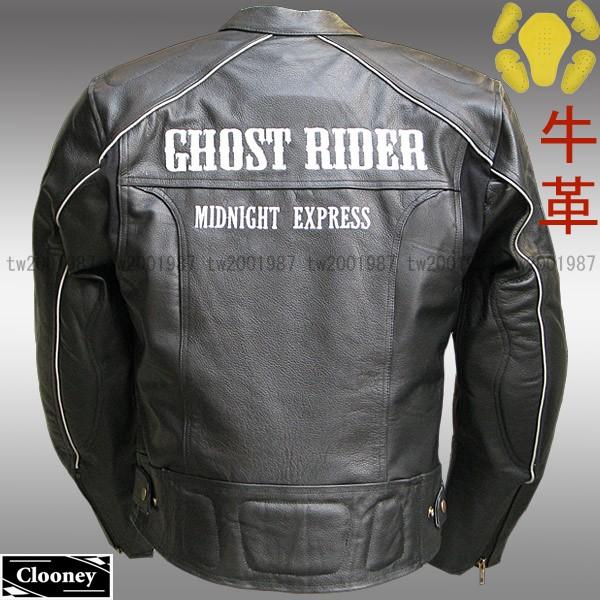 GHOST RIDER カウハイドレザージャケット 牛革 本革 バイク 革ジャン