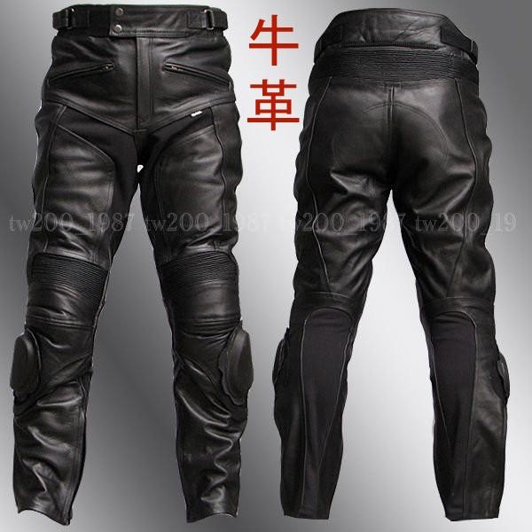 Clooney P09 バイク用 牛革 レザーパンツ 本革 革パンツ メンズ 防寒