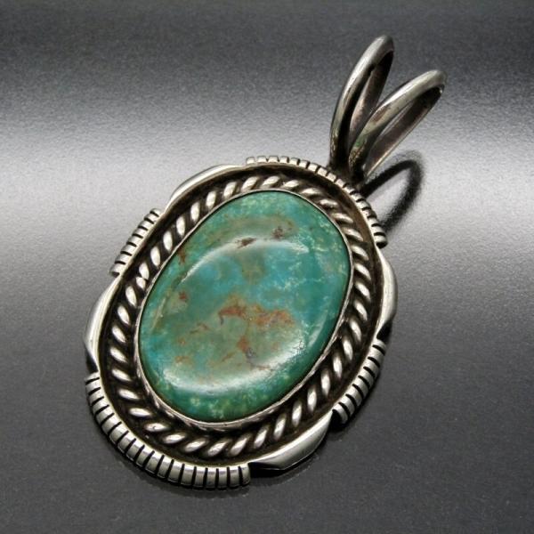 Aaron Anderson ナバホ族 ペンダント ターコイズ アーロンアンダーソン