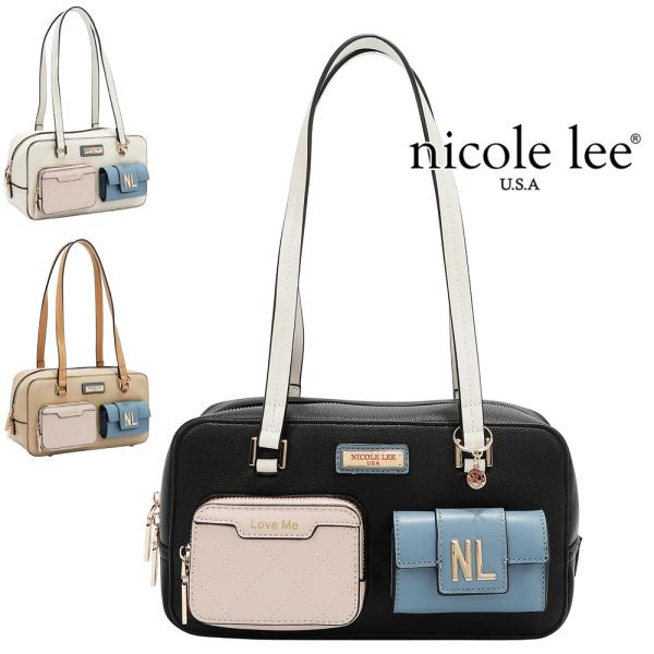 2026新作 数量限定 NICOLE LEE ニコールリー P17491 COLORBLOCK POCKET