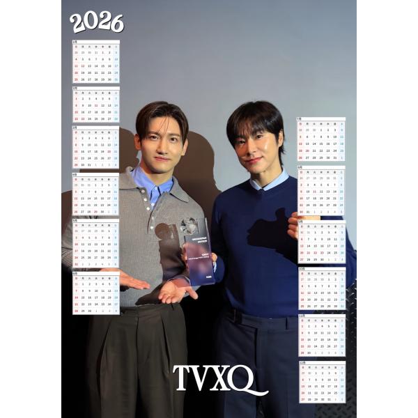TVXQ 東方神起 2026 ポスター カレンダー 丸めてお送り A3サイズ 30