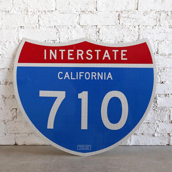 看板 標識 Interstate California 710 カリフォルニア ガレージ