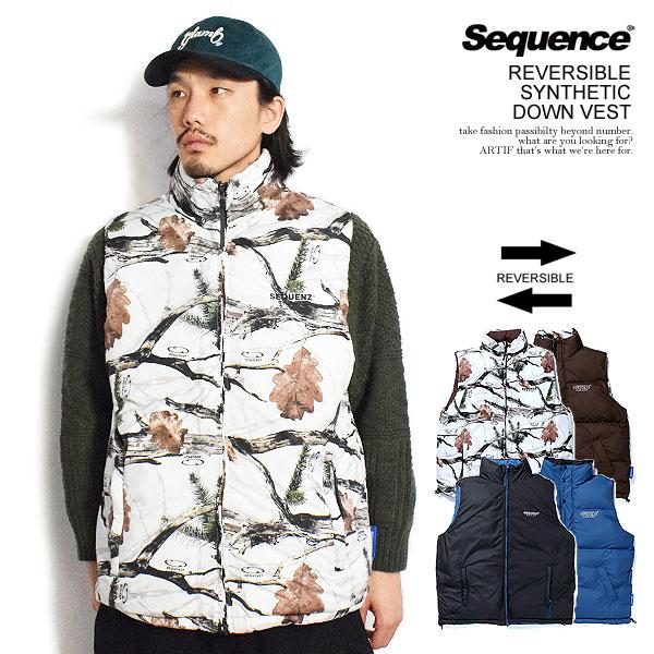 SALE セール シークエンズ ベスト SEQUENZ REVERSIBLE SYNTHETIC DOWN