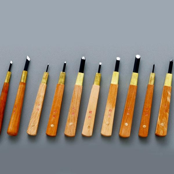 研綱 彫刻刀 4本研綱 ノミ4点 最終値下げ 研綱 惣