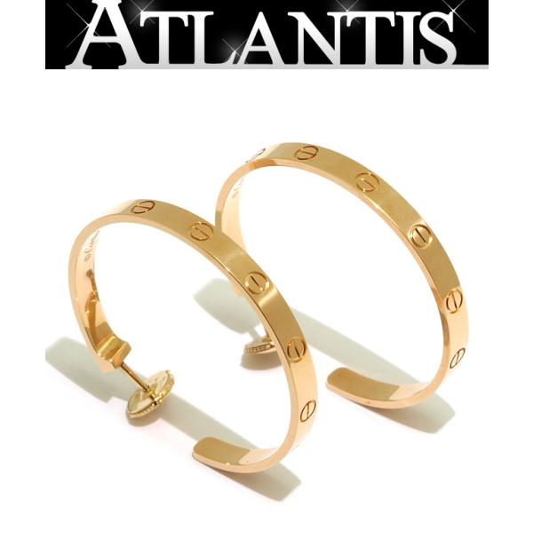 広尾店】カルティエ Cartier ラブフープ ピアス K18YG 12.9g G付き