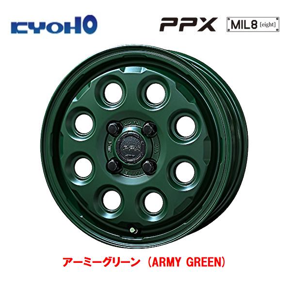 共豊 KYOHO PPX MIL8 Limited Edition 軽トラック 3.5J-12 +45 4H100