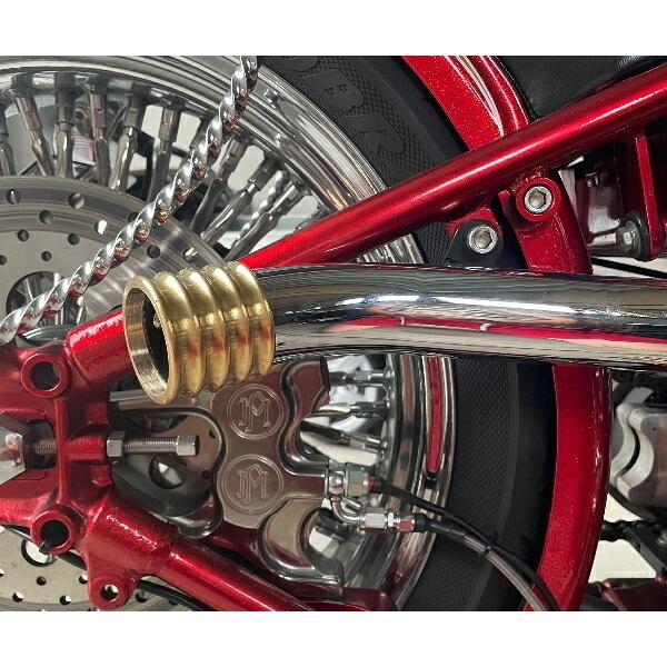 ハーレー マフラーエンド チップ キャップ 真鍮 ブラス ビンテージ