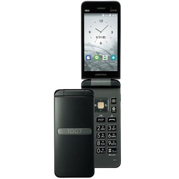 au SIMフリー 京セラ GRATINA グラティーナ KYF39 墨 スミ ガラホ 利用