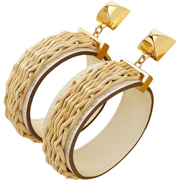 HERMES（エルメス） ピアス メドールピクニック GM スイフト ラタン