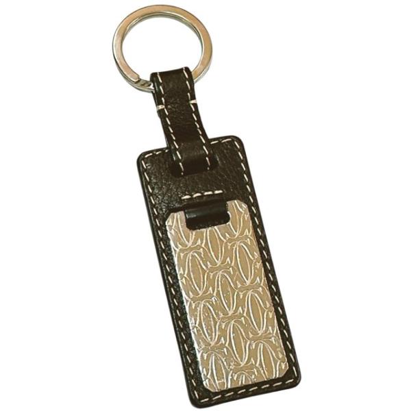 Cartier（カルティエ） キーリング キーホルダー ブラウン 茶色 レザー