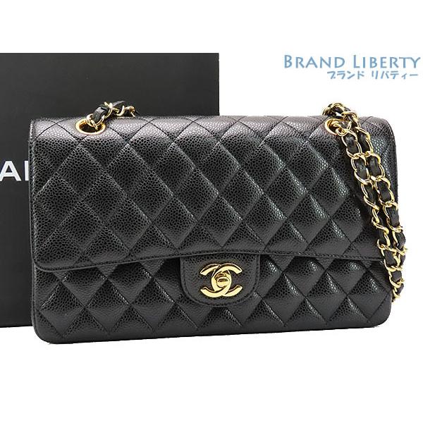 マトラッセ 未使用 シャネル 25 キャビアスキン ダブルフラップ ダブル