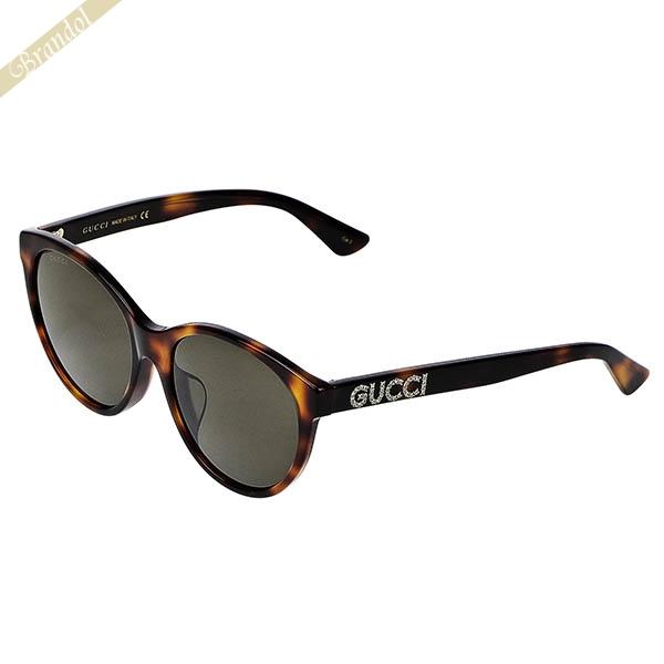 GUCCI（グッチ） サングラス フォックス型 ラインストーン マーブル柄