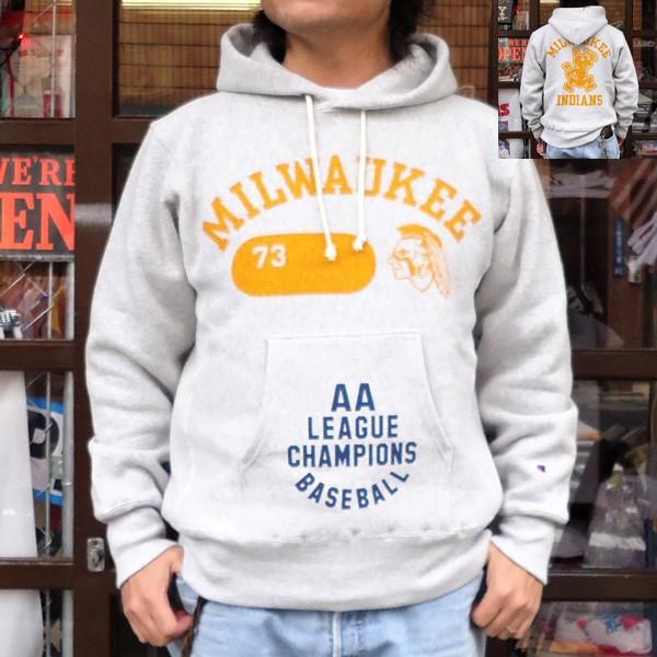 Champion（チャンピオン） 別注 プルオーバーパーカー 両面プリント