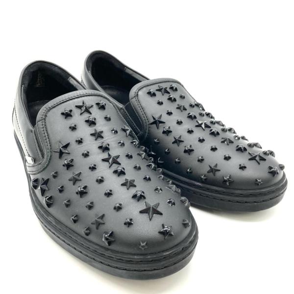ジミーチュウ JIMMY CHOO GROVE OMX スタッズ スニーカー レザー