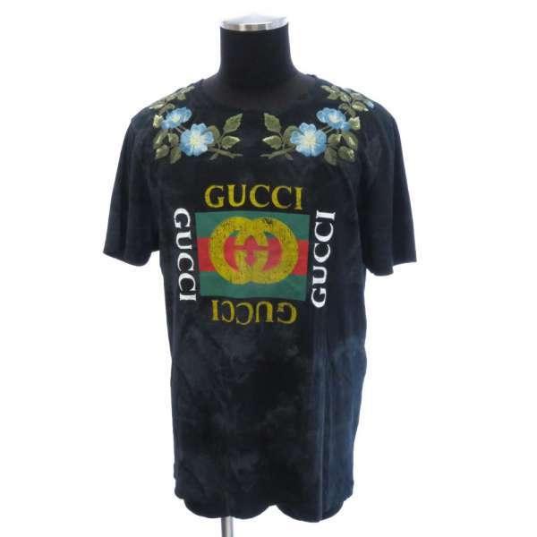 GUCCI（グッチ） Tシャツ フローラル ヴィンテージ加工 メンズサイズM