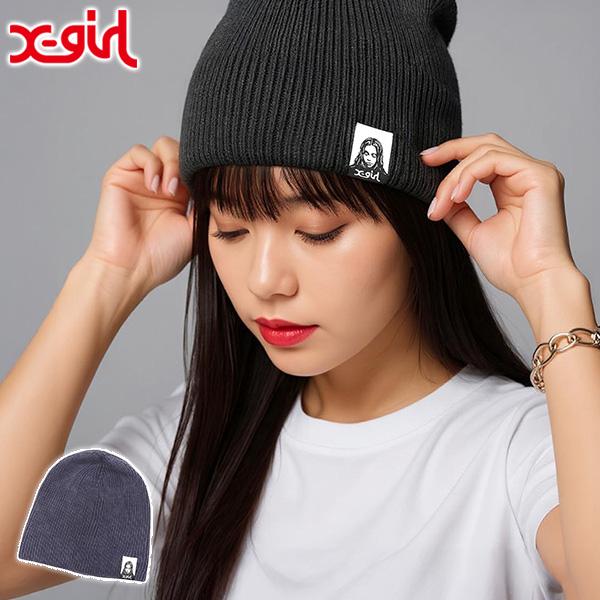 X-girl（エックスガール） 最大53%☆3/1迄 ニット帽 レディース 帽子 X