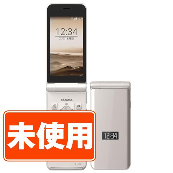 arrows 新古品 F-41C ケータイ ベーシック ゴールド SIMフリー