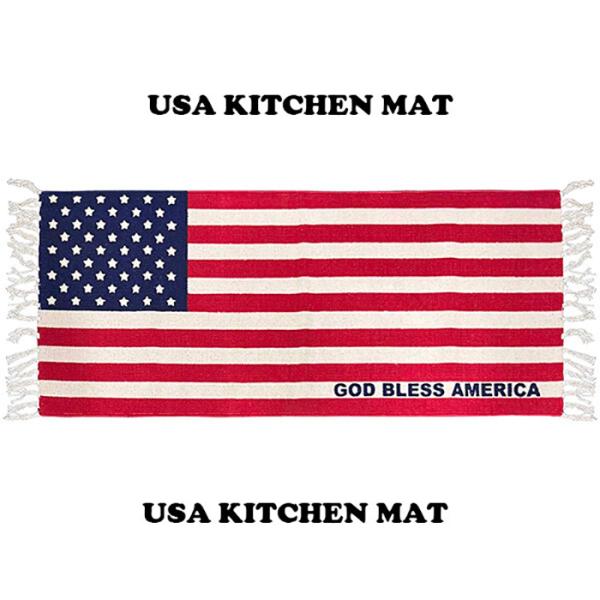 アメリカ 国旗 マット 星条旗 ラグマット カーペット コットン