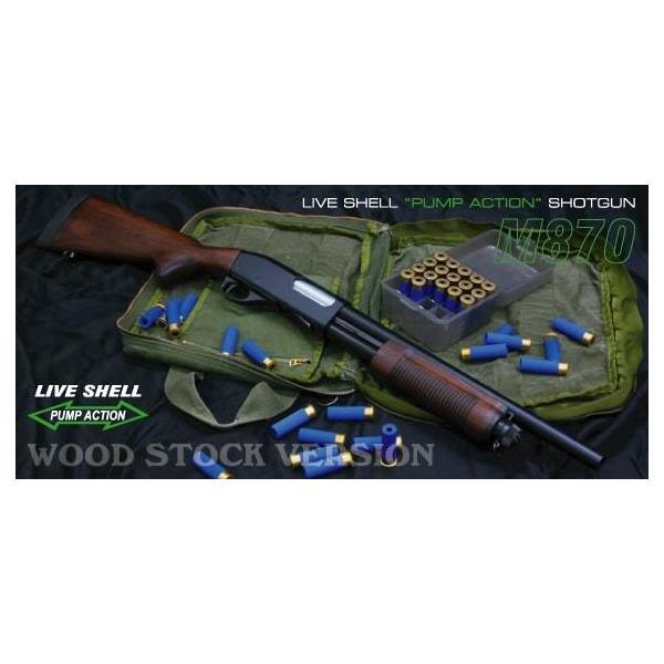 マルゼン M870 ウッドストック ライブカート式ポンプアクションガス