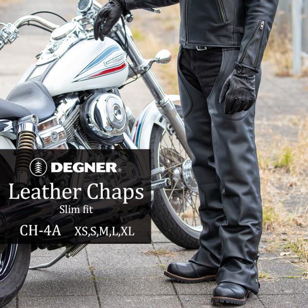 DEGNER（デグナー） レザーチャップス/LEATHER CHAPS（ブラック） [CH
