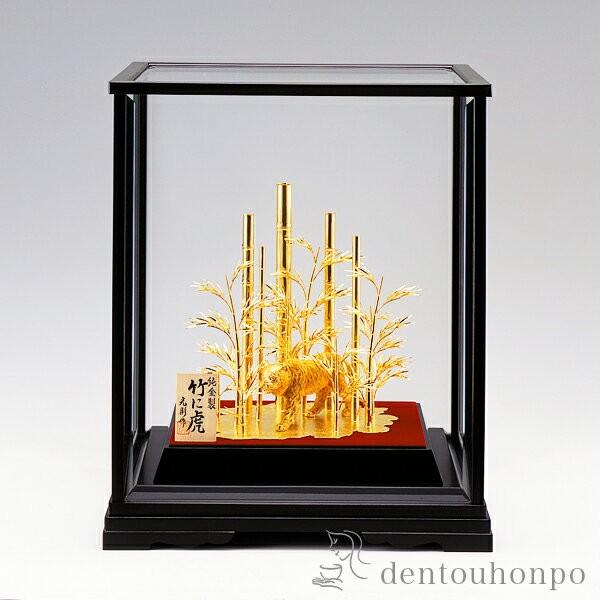 純金 竹に虎 1000g ( 光則（金工芸） 木札名入れ有料 高級