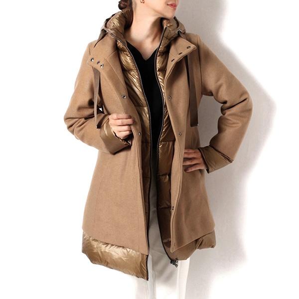 HERNO（ヘルノ） 25AWモデル レディース ウール切替 ダウンコート