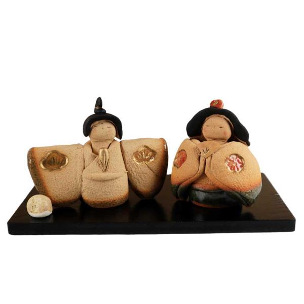 アンティークミニ雛人形 希少品！雛壇飾り土人形 可愛い 昭和レトロ