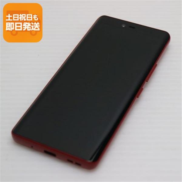 新品同様 SIMフリー Rakuten Hand 5G クリムゾンレッド スマホ 白ロム