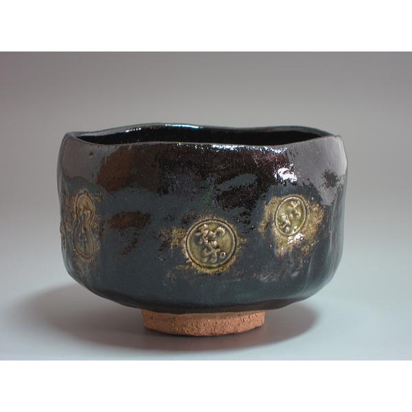 黒楽数印茶碗 川崎和楽造 共箱 : 茶道具商 越中屋 - 通販 - Yahoo
