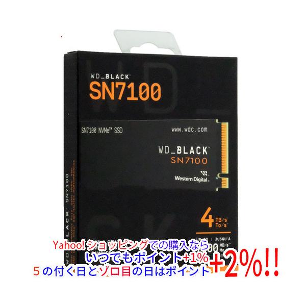 Western Digital製 WD Black SN7100 NVMe SSD WDS400T4X0E 4TB