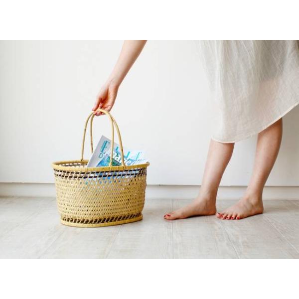 かごバッグ 夢二籠(ゆめじかご） /小林ミドリ 新潟 国産 天然竹 手編み