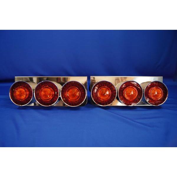 ジェットイノウエ 丸型3連テールランプ大型リレー付き左右セット