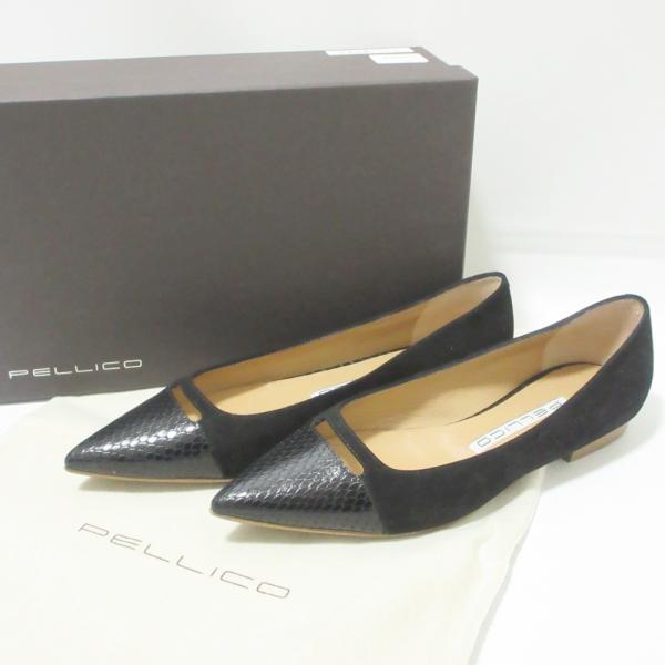 PELLICO（ペリーコ） 未使用 ANELLI アネッリ 型押しレザー×スエード