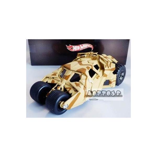 ミニカー HotWheels 1/18 バットマン バットモービル タンブラー 迷彩