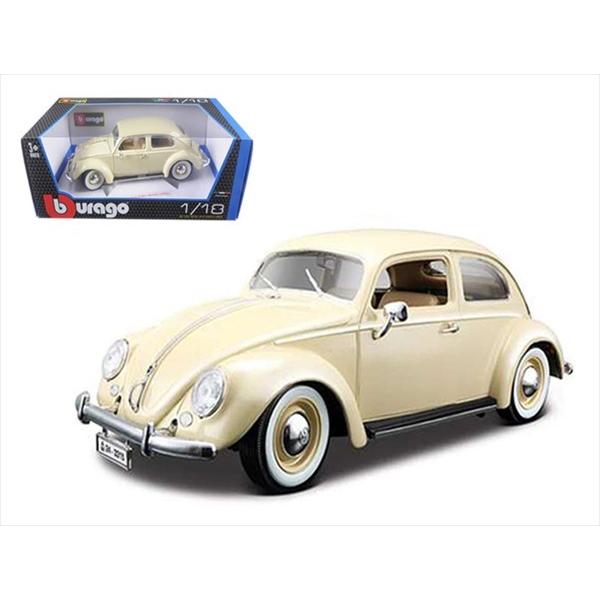 ミニカー 1955 VW フォルクスワーゲン ビートル オーバルウィンドー 白