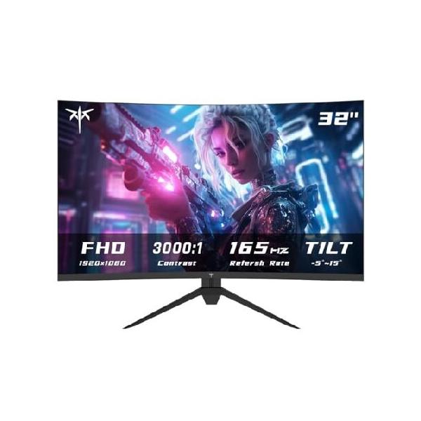 KTC 32インチ 湾曲ゲーミングモニター FHD 1080P 165Hz PCモニター