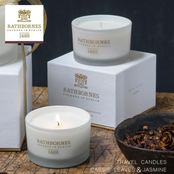 アロマキャンドル / ラスボーンズ トラベルキャンドル カシスリーフ