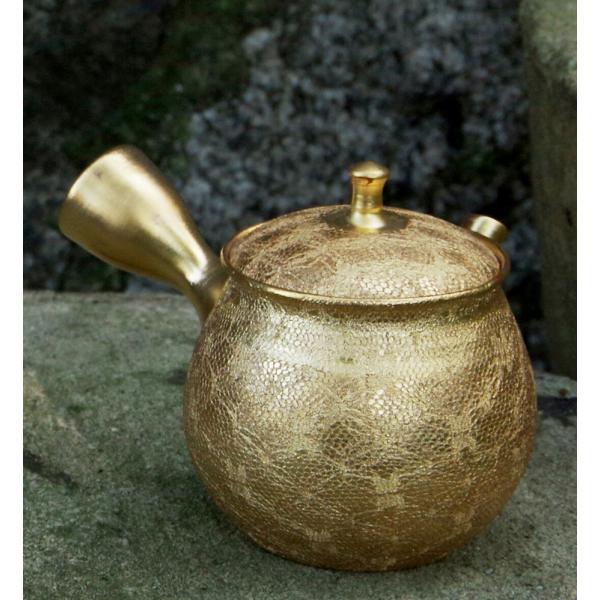 常滑焼 急須 受注生産品 日本製 高級 受注後約60日 昭龍黄金の茶注