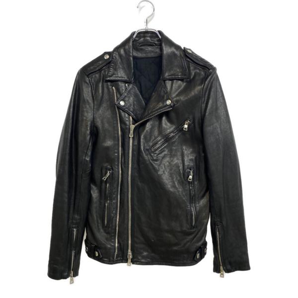 BALMAIN（バルマン） ライダースジャケット ラムレザー BLK メンズ