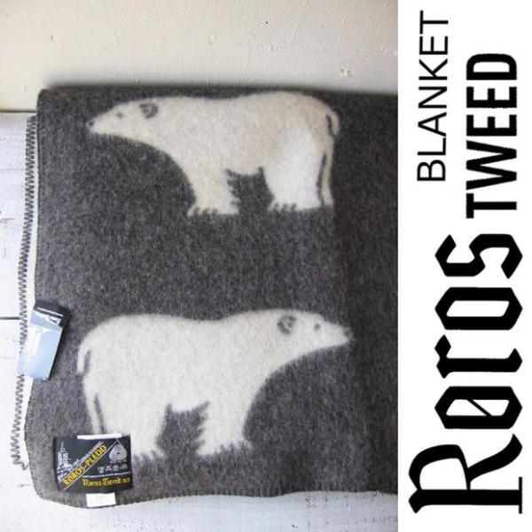 ROROS TWEED / ロロス ツイード ブランケットisbjorn GREY アイス