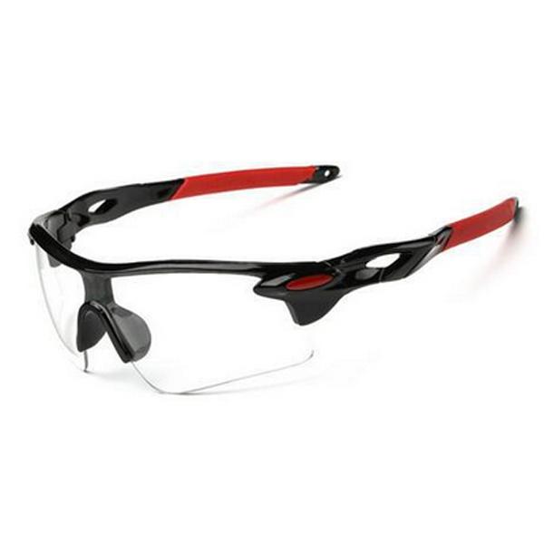 サングラス ポリカーボネートフレーム ブラック/レッドテンプル/クリア
