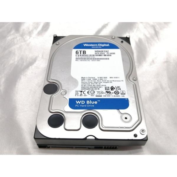 中古】W.D. WD60EZAZ WD Blue 6TB/5400rpm/256MB/6Gbps【ECセンター