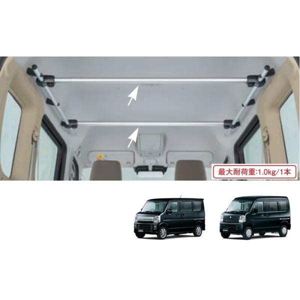 エブリイワゴン ((ZUT)マルチルーフバー(センター 2本入り)「スズキ