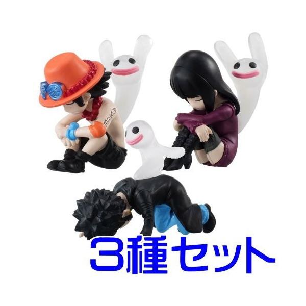 ガシャ ワンピース ネガティブストラップ 4 3種セット : 御宅家本舗