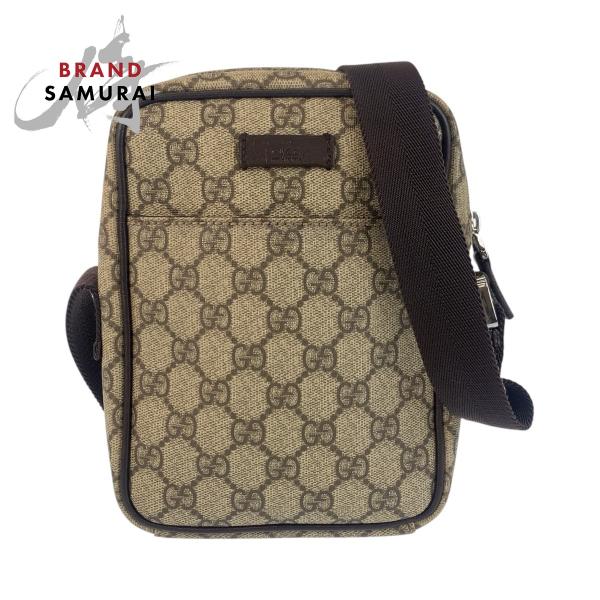 GUCCI（グッチ） 美品 ベージュ ブラウン GGスプリームキャンバス