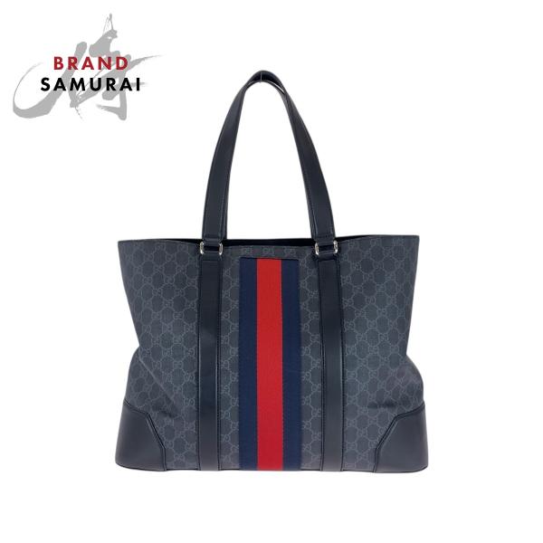 GUCCI（グッチ） 美品 シェリーライン 黒 レッド ネイビー GG